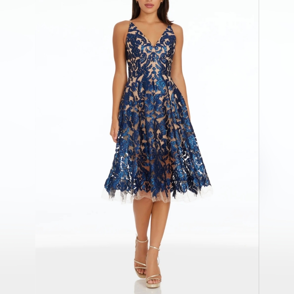 New Dress the Population Blair Sequin Dress Size Large